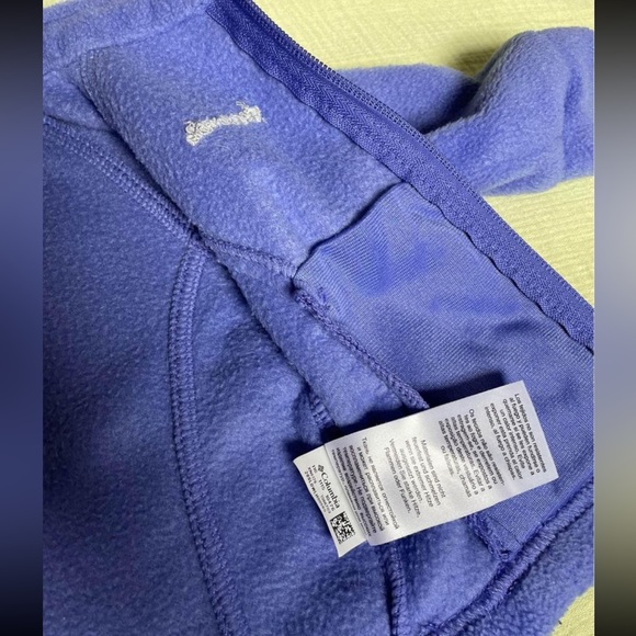 Purple Fleece Columbia Infant Jacket 3-6 Months - Picture 5 of 8